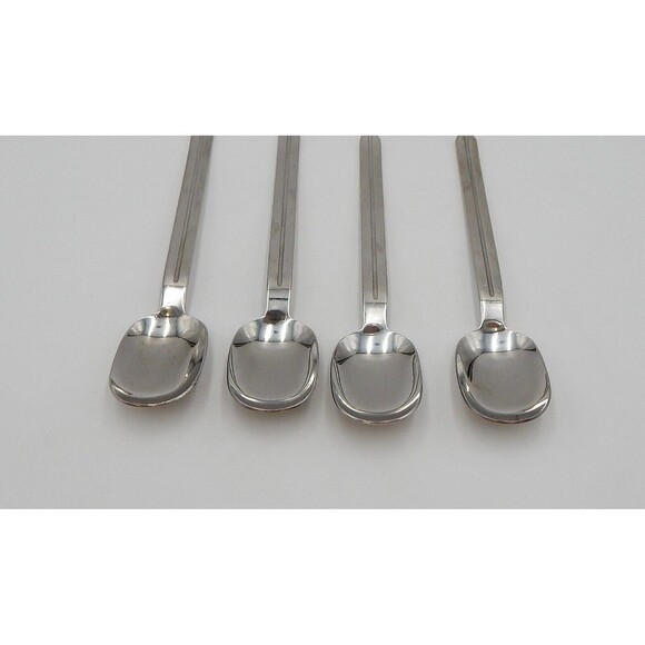 Retroneu INFINITE Stainless Dinner Soup Spoons 18/8 Korea Glossy Flatware S/4 (B - Picture 9 of 10